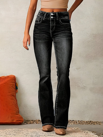 Idil™ | High Waist Flared Jeans met hoge taille