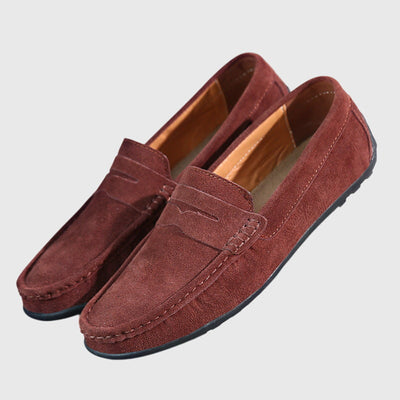 CATHY – SUÈDE PENNY LOAFERS