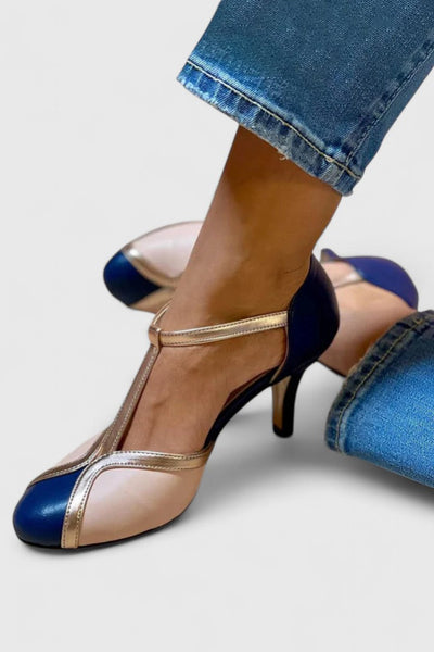 KATY – ELEGANTE T-STRAP HAKKEN