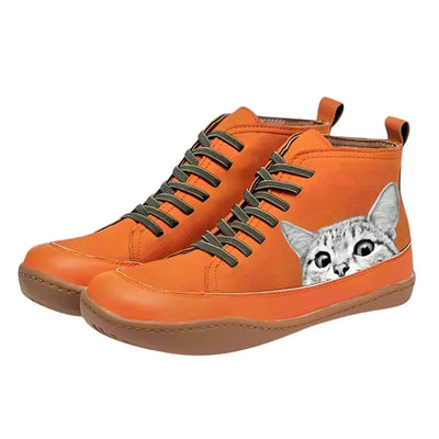ISABEL – SPEELSE KATEN HIGH-TOP SNEAKERS