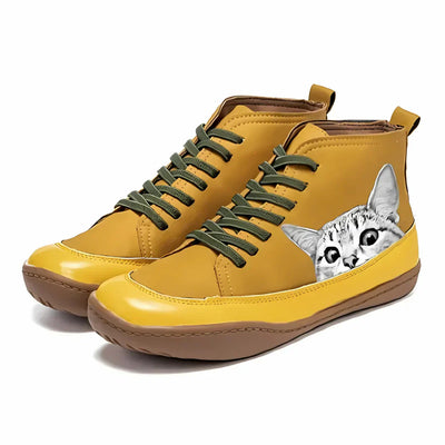 ISABEL – SPEELSE KATEN HIGH-TOP SNEAKERS