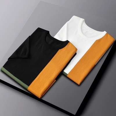 MASON – MODERN T-SHIRT MET KLEURVLAKKEN