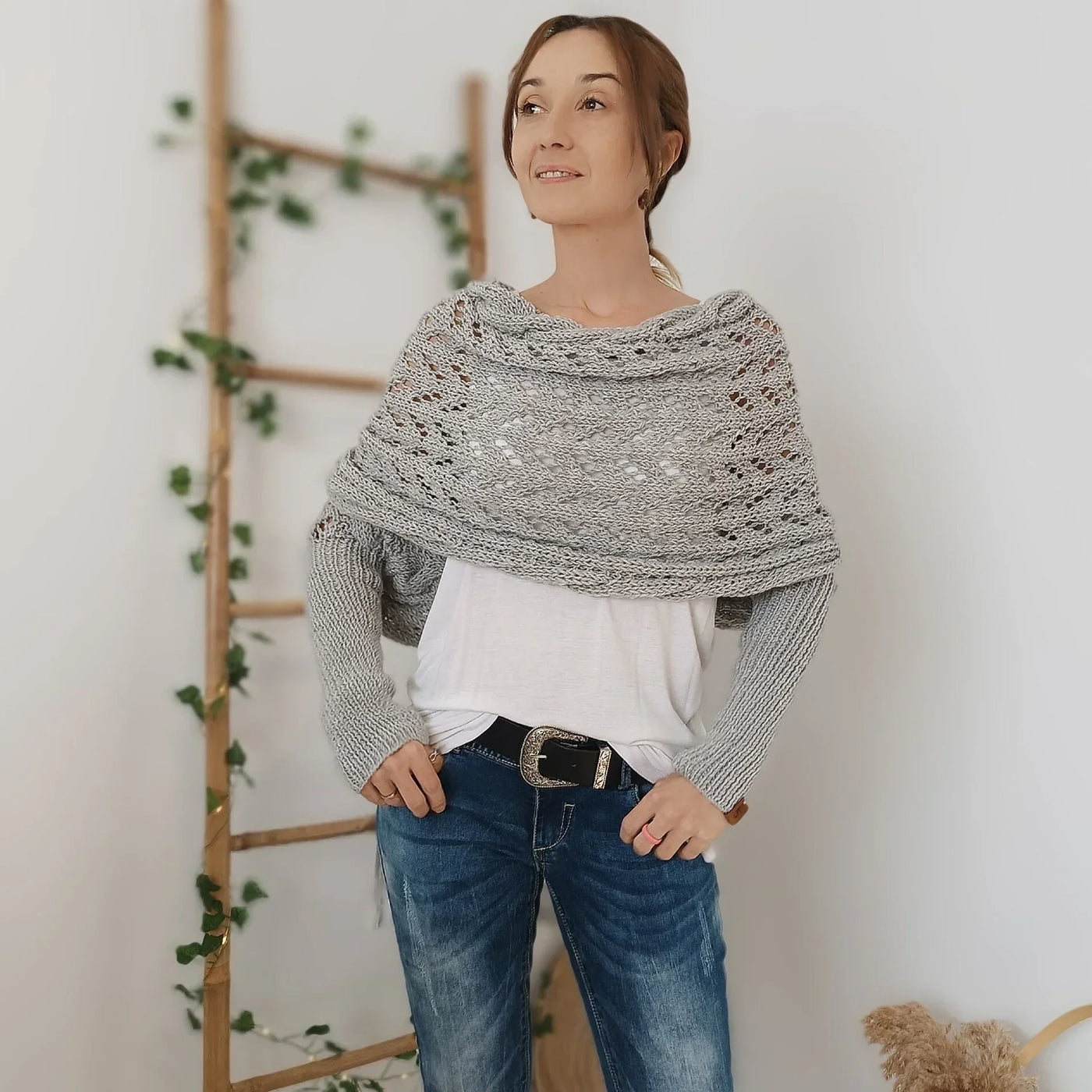 ROSE – ELEGANTE GEBREIDE SHRUG