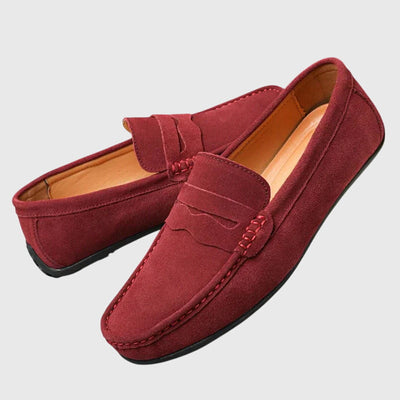 CATHY – SUÈDE PENNY LOAFERS