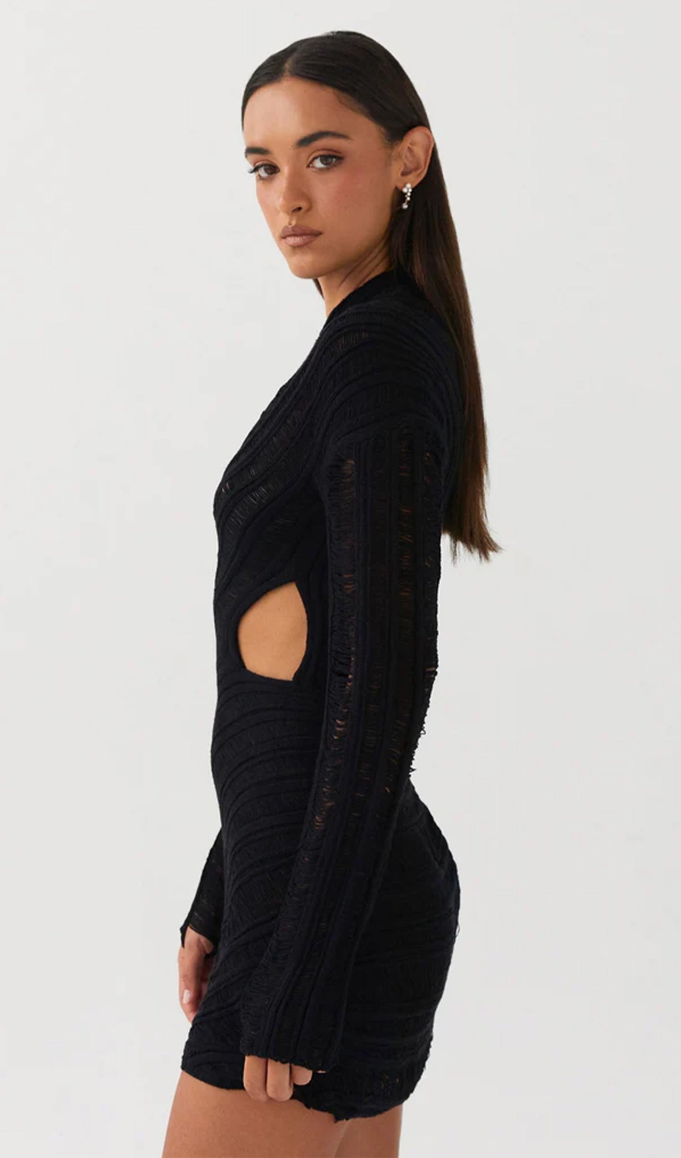 Pien™ | Mini-jurk voor dames met uitgesneden structuur