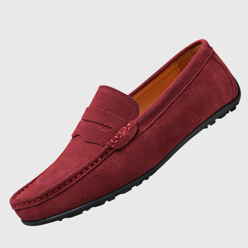 CATHY – SUÈDE PENNY LOAFERS