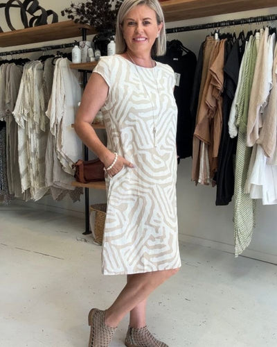 NORA – RELAXTE ZEBRAPRINT ZOMERJURK