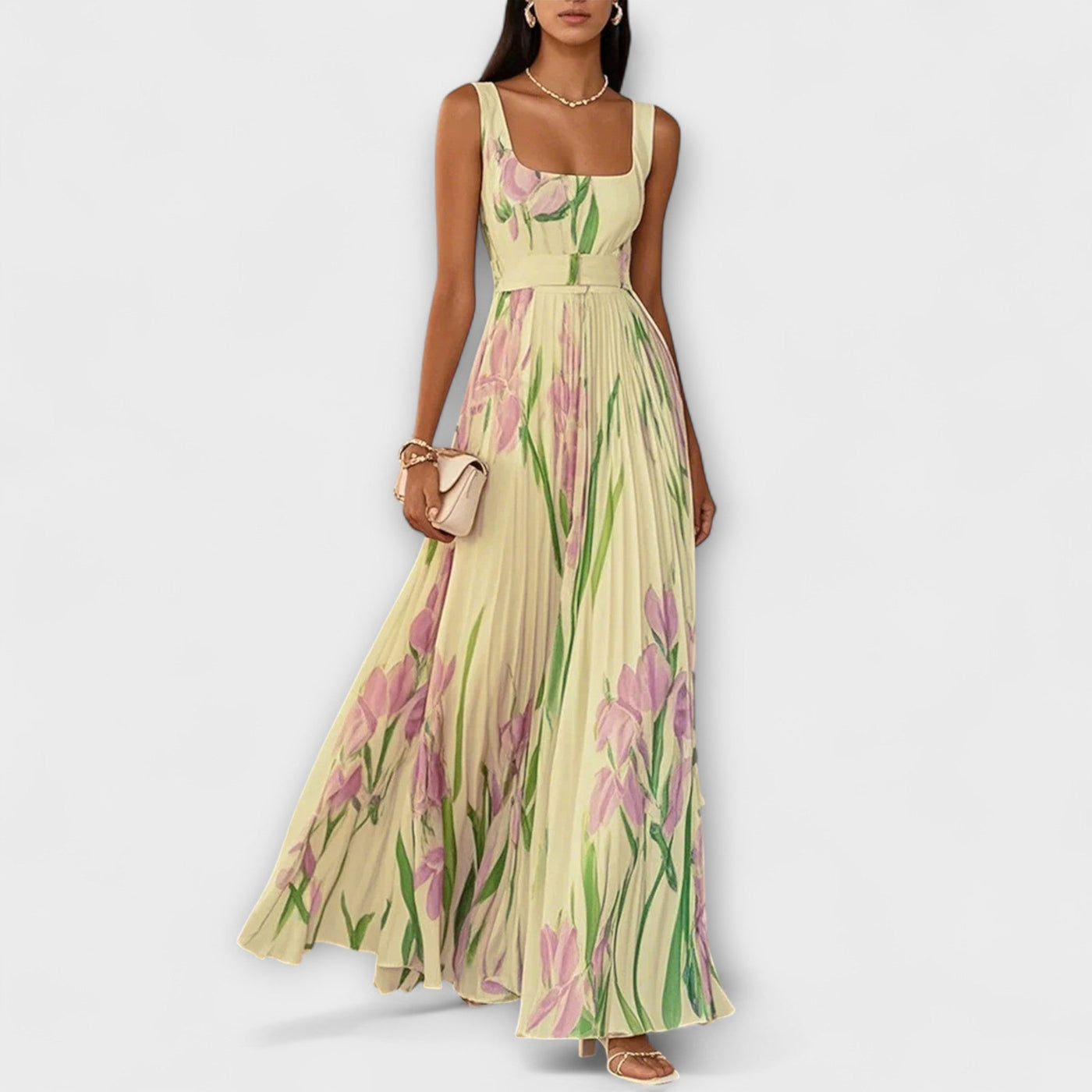 SOFIA – BLOEMEN ELEGANTIE MAXI JURK