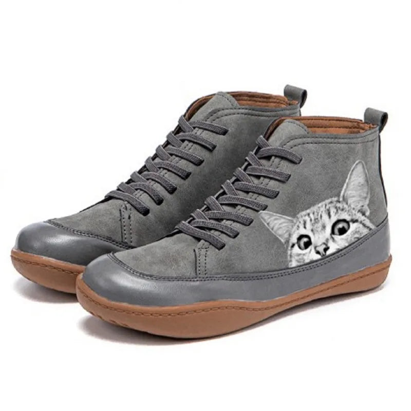 ISABEL – SPEELSE KATEN HIGH-TOP SNEAKERS