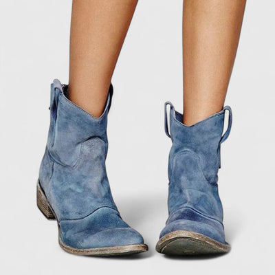 FLEUR – DISTRESSED WESTERN ENKELBOOT