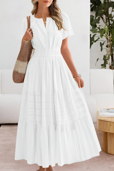 FREYA – ZONNIGE CHARME MAXI-JURK MET LAGEN