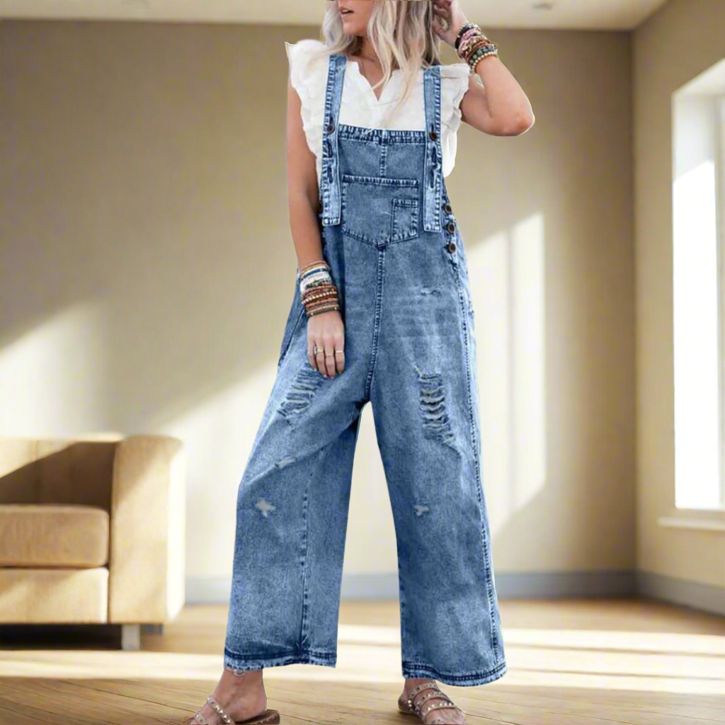 MACKENZIE – RELAXTE GESTRIPTE OVERALLS