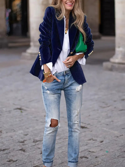 Keet™ | Elegante Blazer van Fluweel