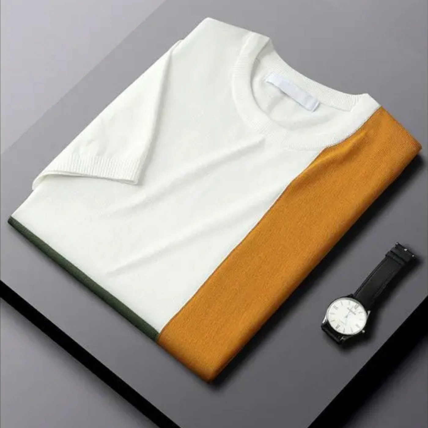 MASON – MODERN T-SHIRT MET KLEURVLAKKEN