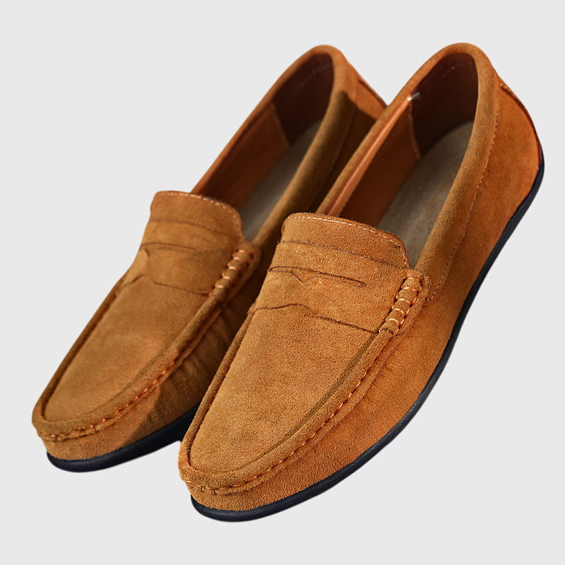 CATHY – SUÈDE PENNY LOAFERS