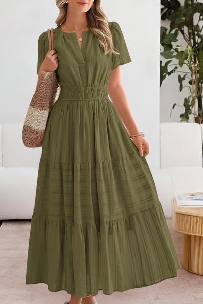 FREYA – ZONNIGE CHARME MAXI-JURK MET LAGEN