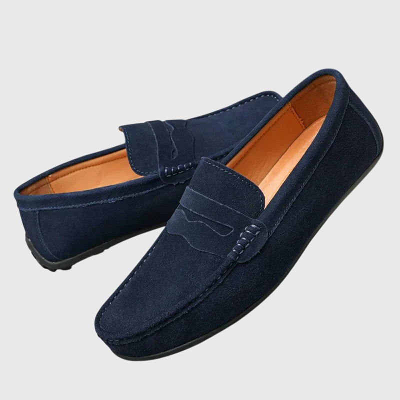 CATHY – SUÈDE PENNY LOAFERS