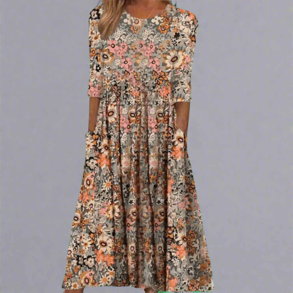 Ottilie™ | Elegante bloemenjurk van eersteklas stof