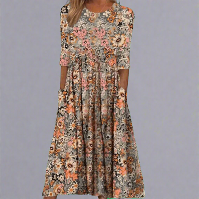 Ottilie™ | Elegante bloemenjurk van eersteklas stof