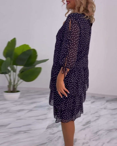 CLARA – ELEGANTE GEDEKTE POLKADOT-JURK