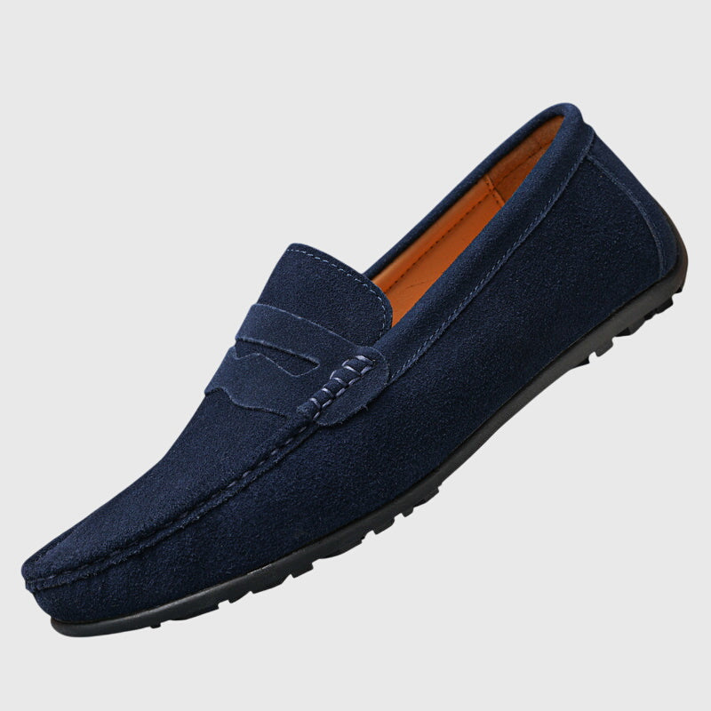CATHY – SUÈDE PENNY LOAFERS