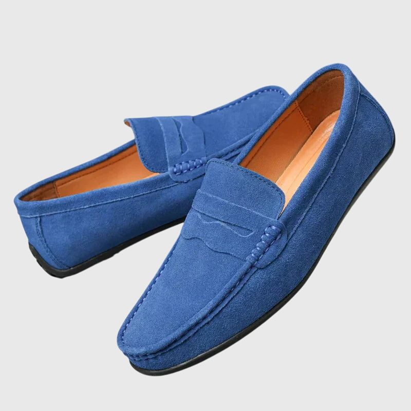 CATHY – SUÈDE PENNY LOAFERS