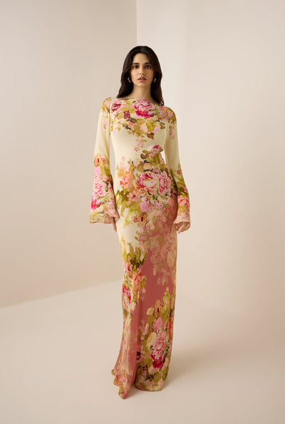 ALINA – ROMANTIC FLORAL GLIDE JURK