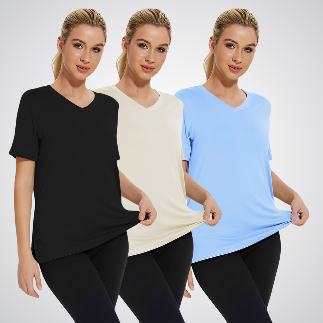 OLIVIA – EVERYDAY V-HALS T-SHIRT (3-PACK)