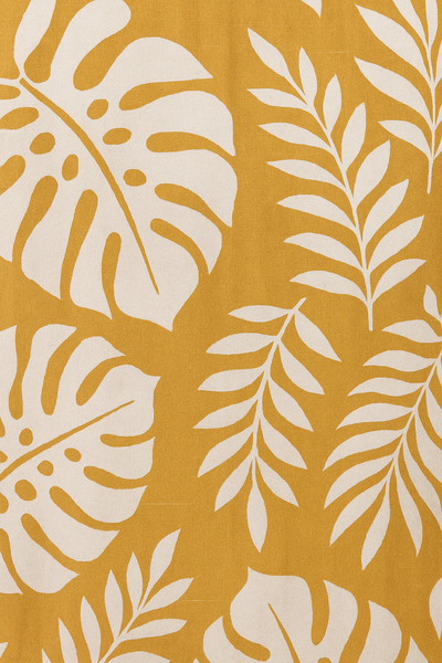 Hadewych™ | ELEGANTE MOUWLOZE JURK MET BLADPRINT