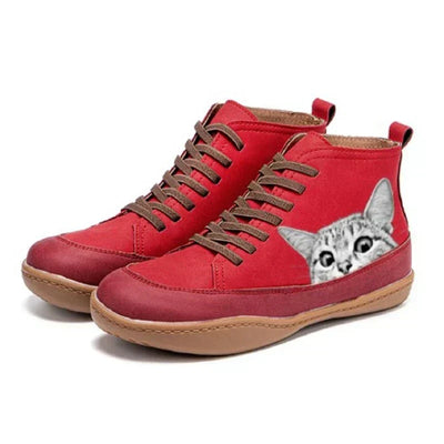 ISABEL – SPEELSE KATEN HIGH-TOP SNEAKERS