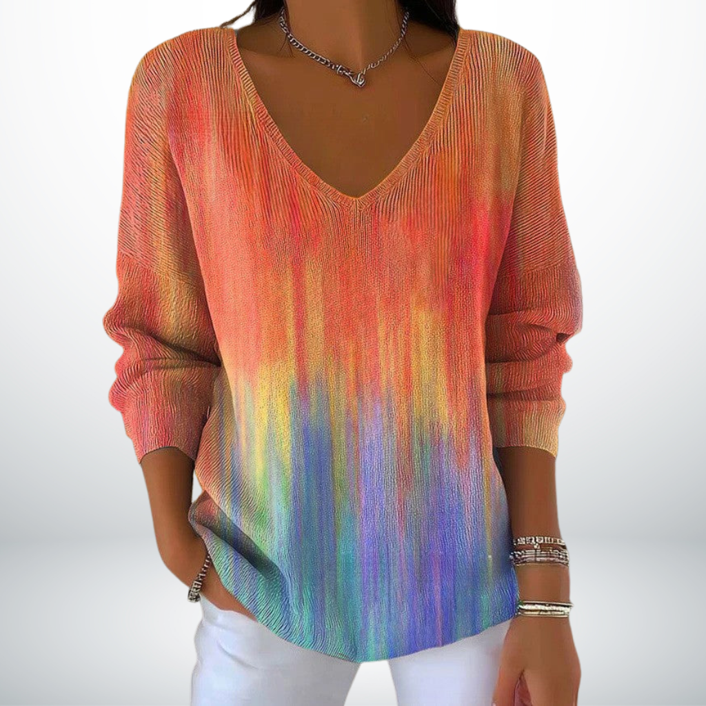 Evelien™ – Klassieke V-Hals Trui