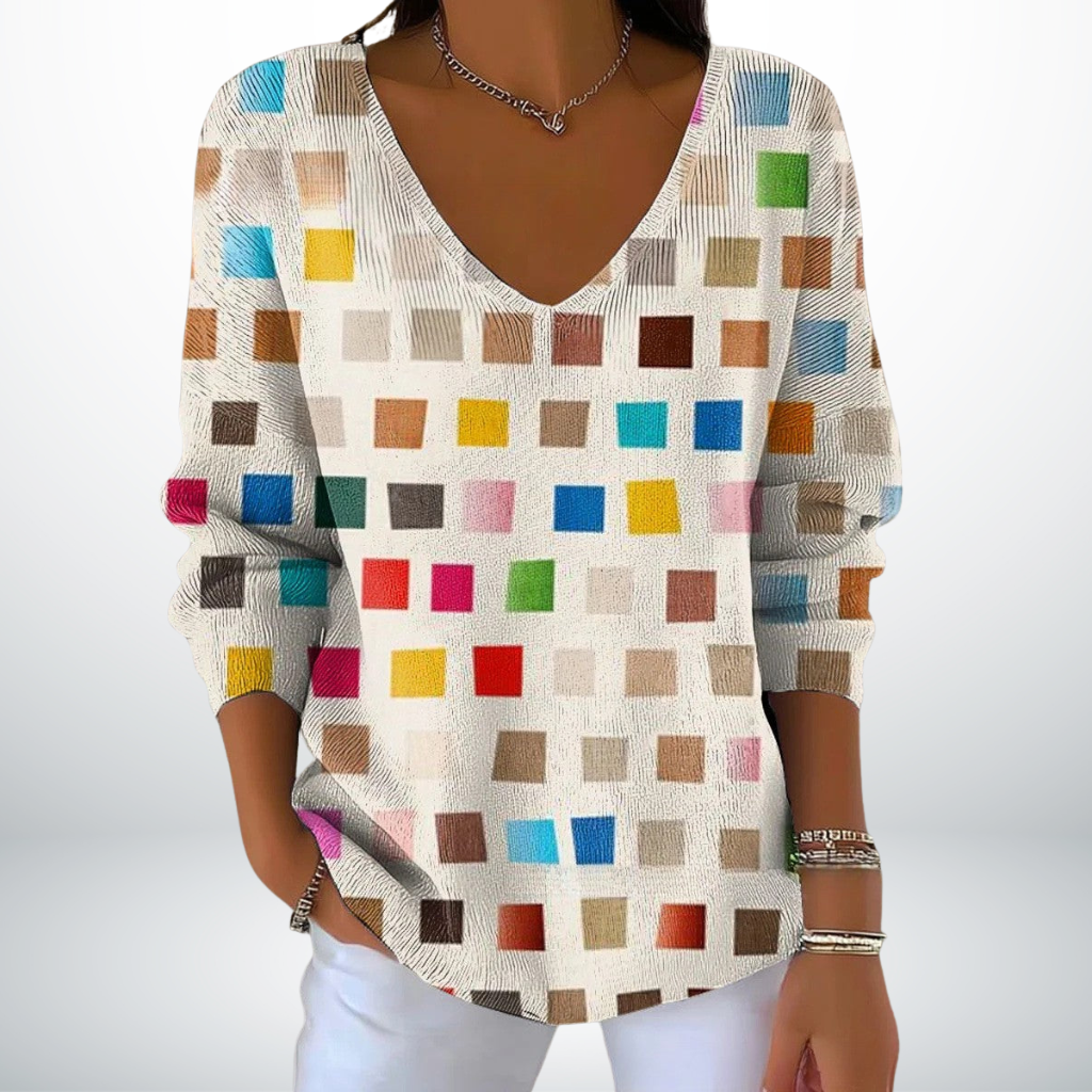 Evelien™ – Klassieke V-Hals Trui