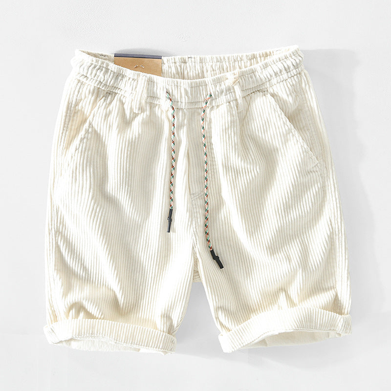 Alec™ | geribbelde fluwelen shorts