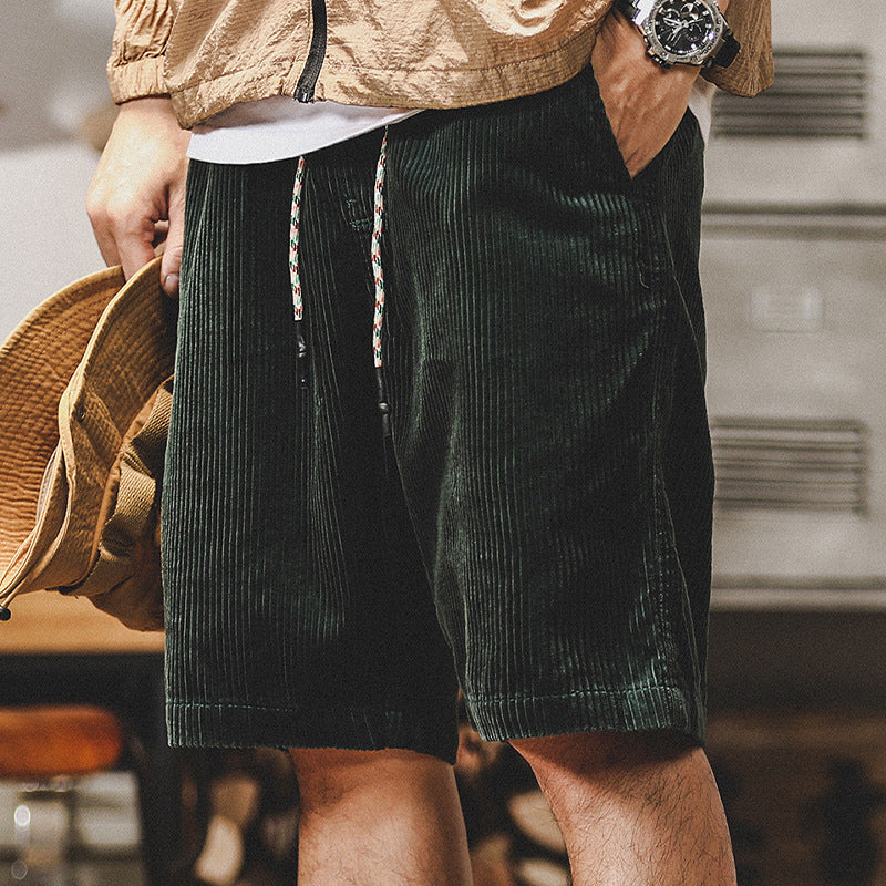 Alec™ | geribbelde fluwelen shorts