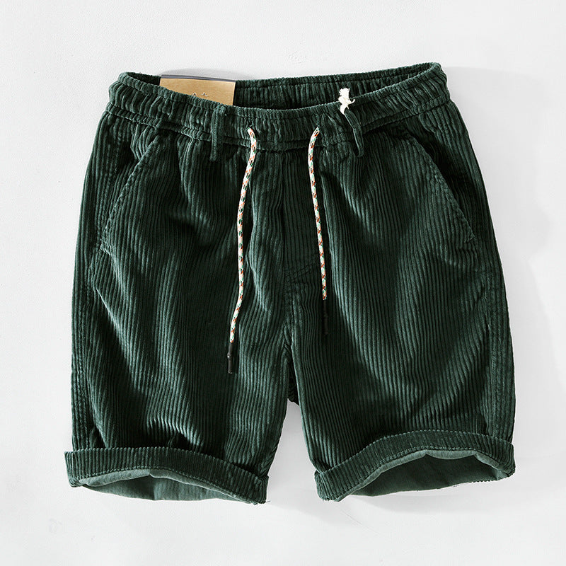Alec™ | geribbelde fluwelen shorts