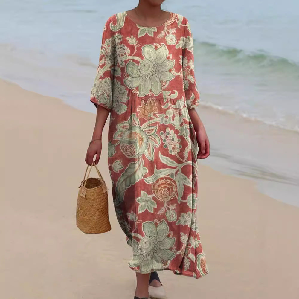 DELILAH – LICHTE BLOEMEN MAXI JURK