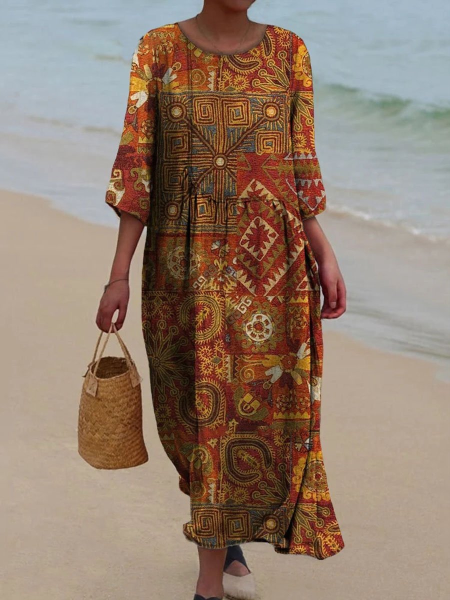 DELILAH – LICHTE BLOEMEN MAXI JURK