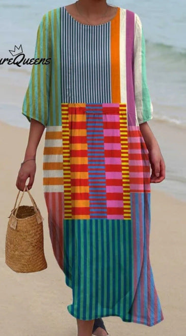 DELILAH – LICHTE BLOEMEN MAXI JURK