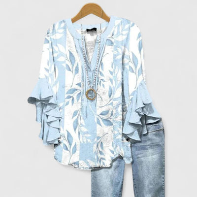 RENATA – LUCHTIGE V-HALS BLOUSE