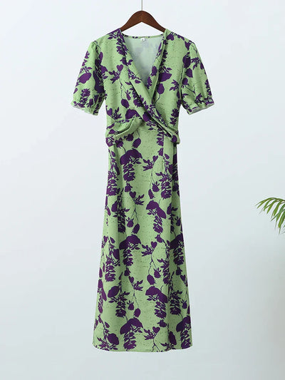 Lovisa™ | Florale wikkeljurk met korte mouwen