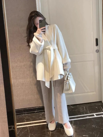 Serenya | Lange Wollen Jas