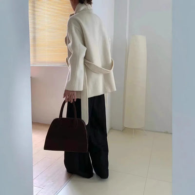 Velmira | Zijde en Wol Mantel