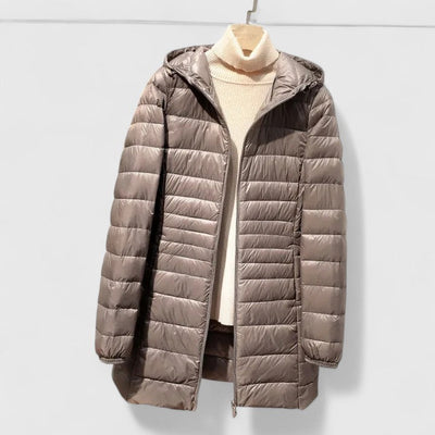 SOFIA – GEWATTEERDE HOODED JAS