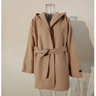 Noelia | Wol Coat met Capuchon