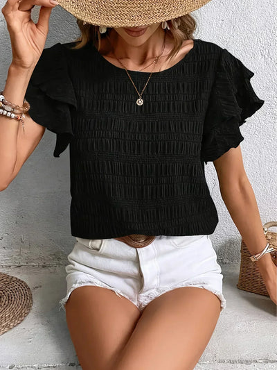 Charmaine™ | Luchtige blouse met speelse ruches