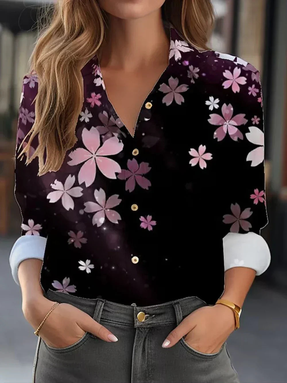 Regine™ | Elegante blouse met bloemenprint