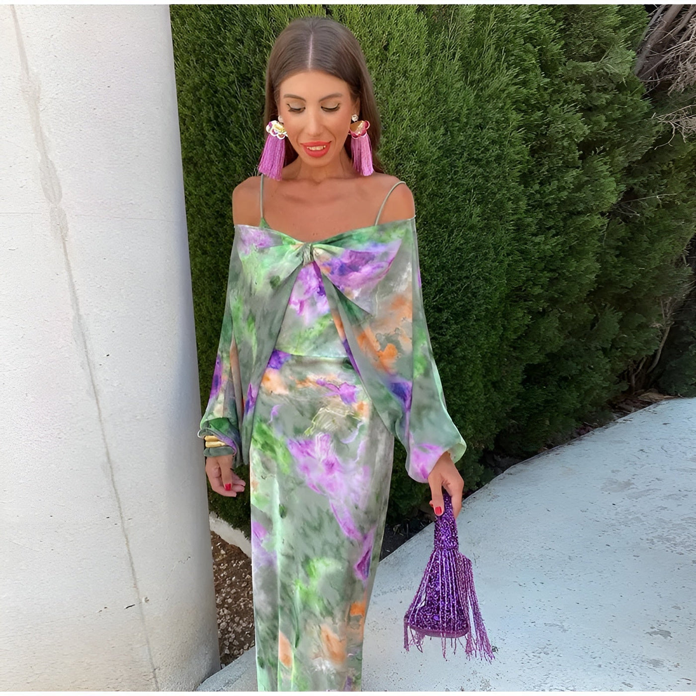 Tove™ | Kleurrijke Tie-Dye Maxi Dress