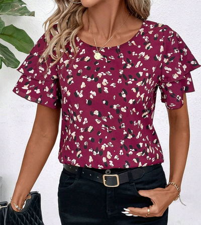 Regina™ | Trendy blouse met speelse ruches
