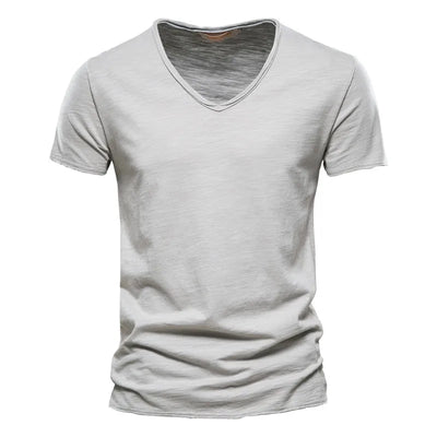 Léon™ | Basic Heren T-Shirt met Diepe V-Hals