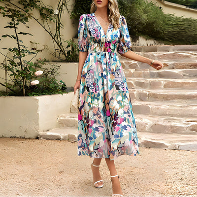 LANA – GARDEN BREEZE MIDI JURK